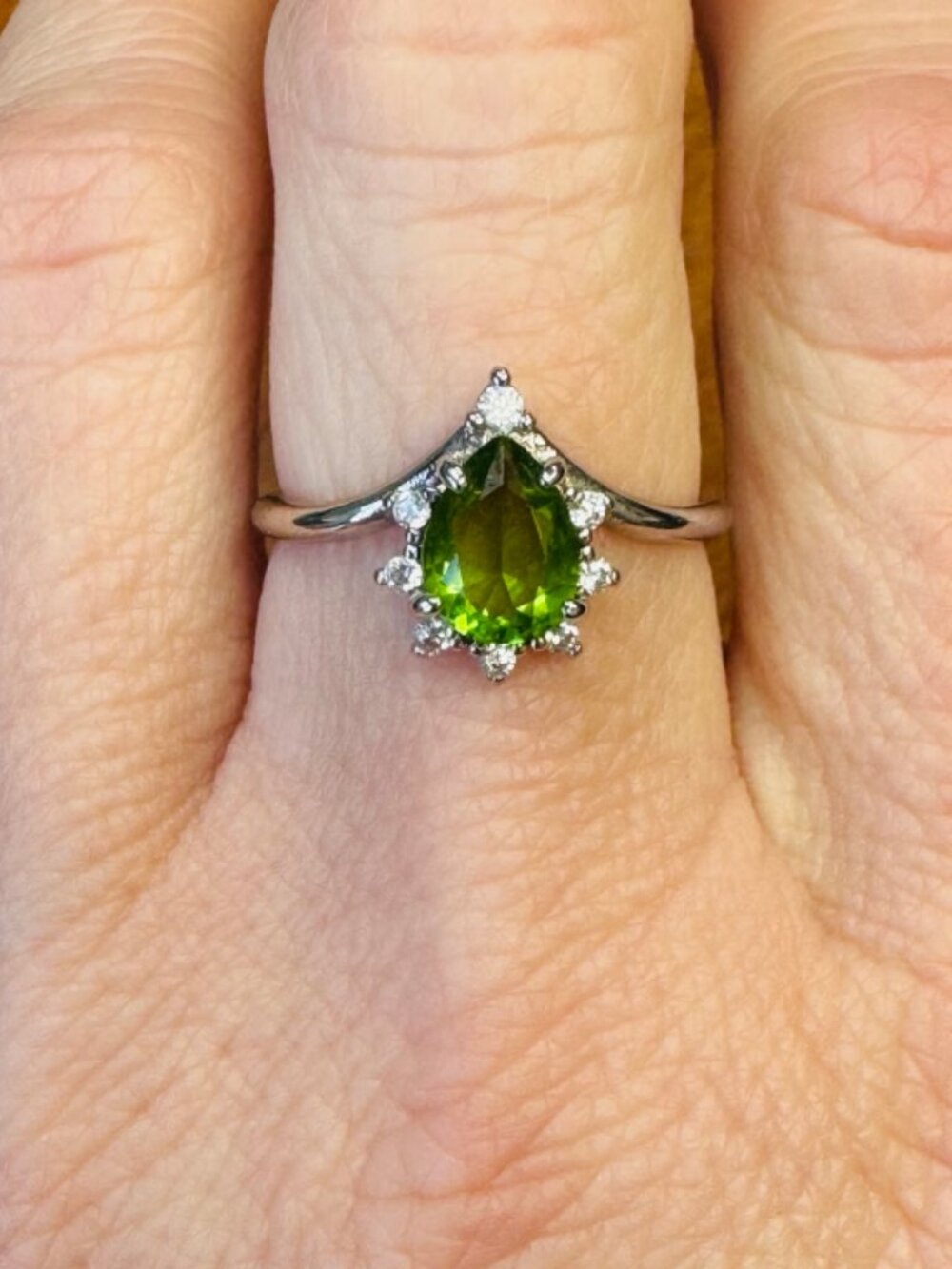 Bomb Party Retro August Ring, Size 8